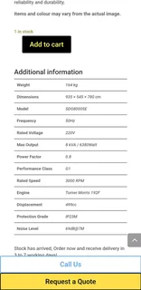 8kva diesel generator no battery