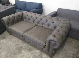 Genuine Leather Chesterfield aofas