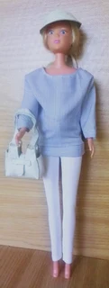 Barbie, Steffi Love Expectant Fashion Dolls Clothes - Top, Stretch Pants, Leather Handbag,  Peak Cap