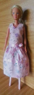 Barbie, Steffi Love Expectant Fashion Dolls Clothes - Pink Maternity Dress, Stockings and Panties