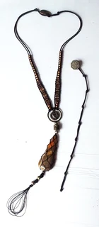 Netted Jasper Gem Stone Necklace