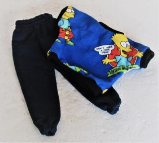 Ken Barbie Male Fashion Dolls Clothes - Top and Tracksuit Pants