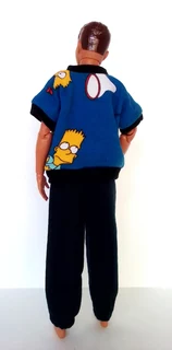 Ken Barbie Male Fashion Dolls Clothes - Top and Tracksuit Pants