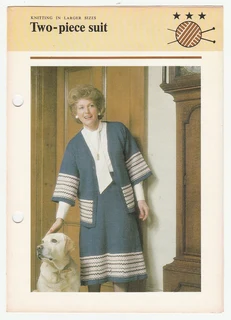 Womans Two Piece Suit - Knitting Pattern - Crafts