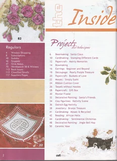 CRAFTWISE - Issue 58 - November/December 2007 - Craft Magazine - Crafts
