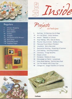 CRAFTWISE - Issue 62 - July/August 2008 - Craft Magazine - Crafts