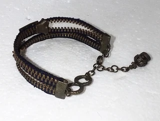 YKK Zip / Zipper Bracelet - Men or Womens Jewelry