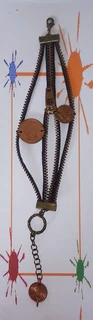 YKK Zipper and South African Coin Bracelet