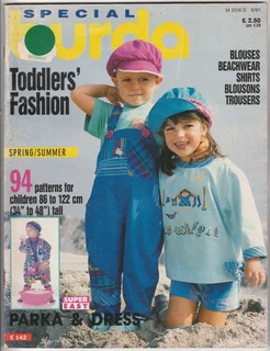 Special Burda Toddler's Fashion Spring / Summer 6/91 - Sewing Pattern Magazine - Crafts