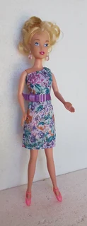Barbie Doll - Fashion Dolls Dress, Belt and Earrings
