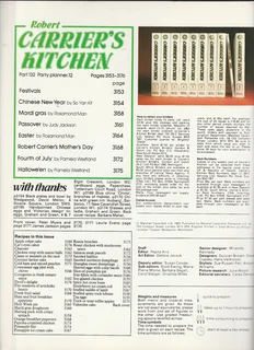 Robert Carrier&#39;s Kitchen - Part 132 - Festivals - Recipe Cookbook