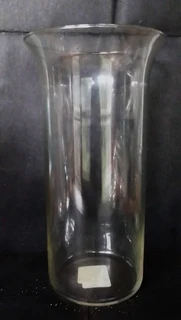 Vintage Cylinder Flair Topped Vase