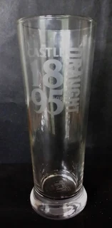 2 x 500ml Castle Draught Glasses - Collectable