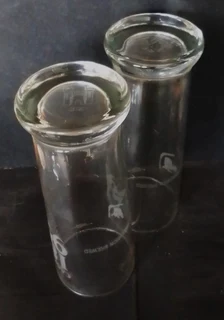 2 x 500ml Castle Draught Glasses - Collectable