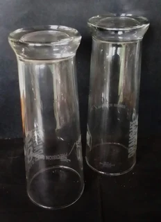 2 x 500ml Castle Draught Glasses - Collectable