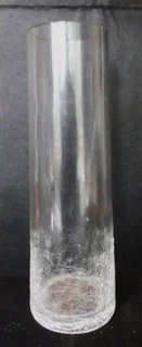Vintage Handmade Cone Shaped Glass Vase