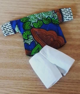 Ken Barbie Male Fashion Dolls Clothes - Cotton Shirt and Denim Shorts