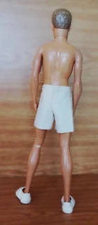 Ken Barbie Male Fashion Dolls Clothes - Cotton Shirt and Denim Shorts
