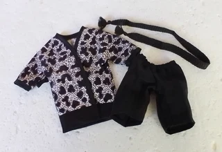 Ken Barbie Male Fashion Dolls Clothes - Animal Print Cotton Robe and Satin Boxer Shorts