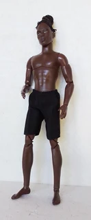 Ken Barbie Male Fashion Dolls Clothes - Animal Print Cotton Robe and Satin Boxer Shorts