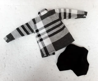 Ken Barbie Male Fashion Dolls Clothes - Lined Velvet Jacket, Waistcoat, Cotton Shirt , Long Pants