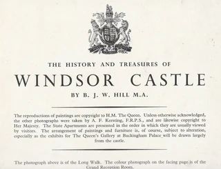 The History and Treasures of Windsor Castle - 1962 - PITKIN