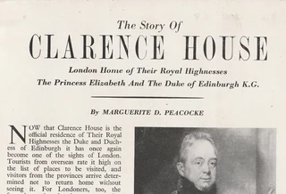 The Story of Clarence House - London Home of Their Royal Highnesses - 1950 - PITKIN