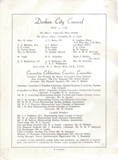 The Coronation - Durban&#39;s Homage &amp; Celebration Official Brochure - 1953 - Rare