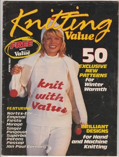 Knitting Value - April 1986 - Hand and Machine Knitting Patterns - Crafts