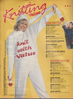 Knitting Value - April 1986 - Hand and Machine Knitting Patterns - Crafts