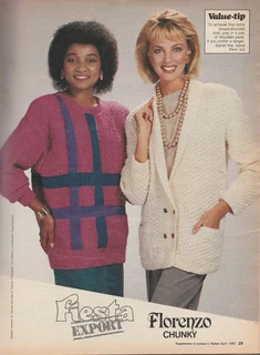 Knitting Value - April 1986 - Hand and Machine Knitting Patterns - Crafts
