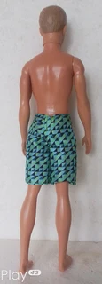 Ken Barbie Male Fashion Doll - Ken Water Play Summer Beach Doll - 2015