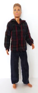 Ken Barbie Male Fashion Doll Clothes - Shirt, Waistcoat and Long Pants