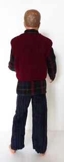 Ken Barbie Male Fashion Doll Clothes - Shirt, Waistcoat and Long Pants