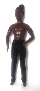 Ken Barbie Male Fashion Doll Clothes - White Shirt, Tie, Black Waistcoat and Long Pants