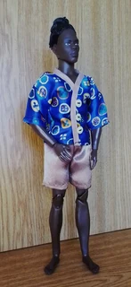 Ken Barbie Male Fashion Dolls Clothes - Satin Summer Pyjamas