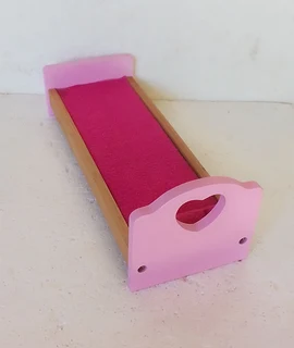 Skipper Barbie 26cm Fashion Dolls Furniture - Pink Wood Single Bed