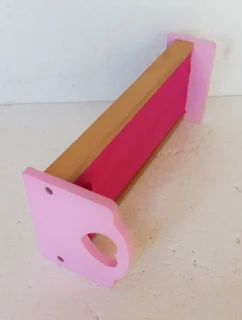 Skipper Barbie 26cm Fashion Dolls Furniture - Pink Wood Single Bed