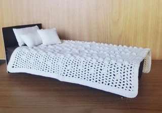 Barbie, Steffi Love, Disney Fashion Dolls Bedding - Cotton Crochet Bedspread, Pillows and Cushions