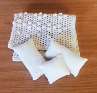 Barbie, Steffi Love, Disney Fashion Dolls Bedding - Cotton Crochet Bedspread, Pillows and Cushions