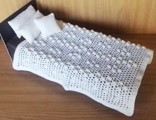 Barbie, Steffi Love, Disney Fashion Dolls Bedding - Cotton Crochet Bedspread, Pillows and Cushions