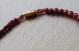 Orange and Green Sea Jasper Gemstone Necklace