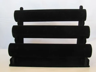 3 Tier Bracelet, Bangle or Watch Display Stand with Velvet Coverage