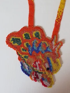 Chinese Dragon Scale Head Beaded Necklace