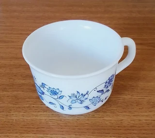 Vintage 1970's Blue Onion / Old Town Blue Pattern Design Tea Cup - Acropal France - 3 Available.