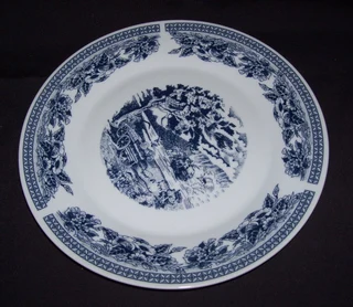 Vintage Blue England Side / Bread Plates - 6 are available
