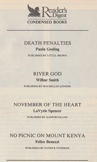 Reader's Digest Condensed Book - 4 Novels - 1993