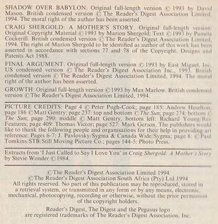 Reader's Digest Condensed Books - 4 Novels - 1994