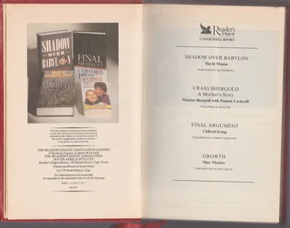 Reader's Digest Condensed Books - 4 Novels - 1994