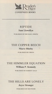 Reader's Digest Condensed Books - 4 Novels - 1993